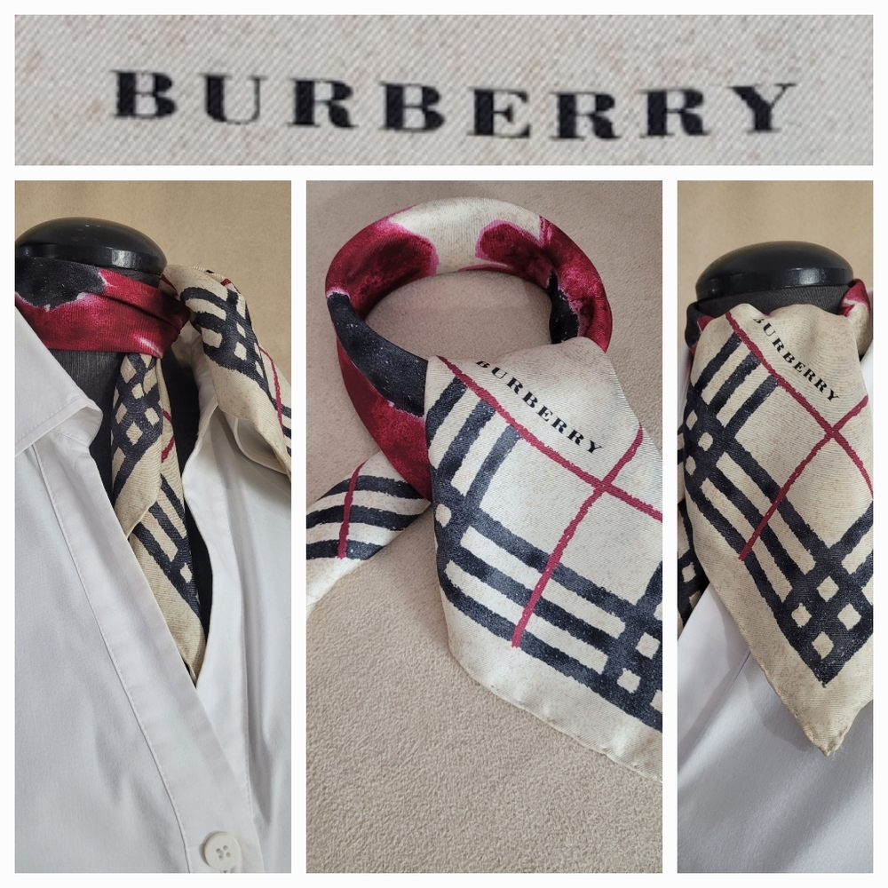 Burberry Silk Scarf / Sq